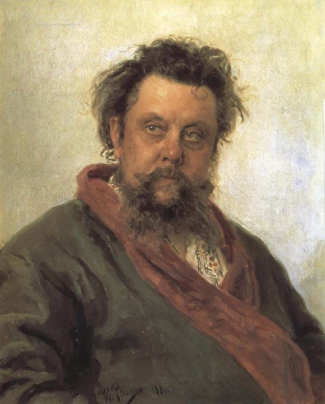 Ilya Repin Portrait of Modest Mussorgsky oil painting image